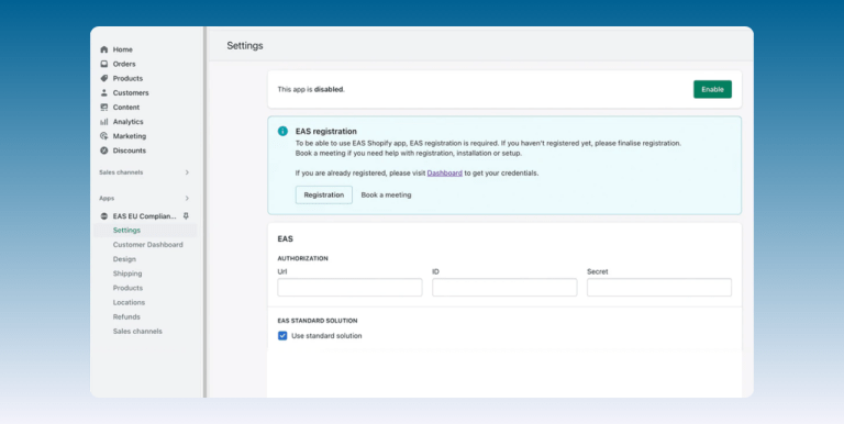 compliance solution - reporting and filing dashboard